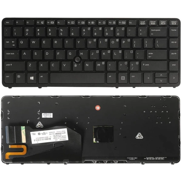 Original HP EliteBook 840 G1 Laptop Replacement & Fixing Backlit Keyboard with Frame