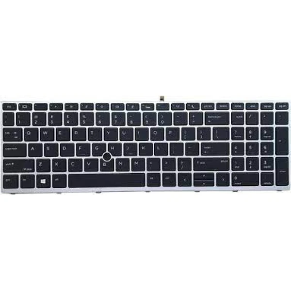 New Keyboard for HP ProBook 650 G5 Laptop Silver Frame with Pointer Backlight, US Laptop Keyboard Replacement in Nairobi CBD at Luztech Solutions