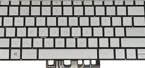 US Silver Backlit no-frame Keyboard for HP  13-AH  laptop replacement in Nairobi CBD at Luztech Solutions