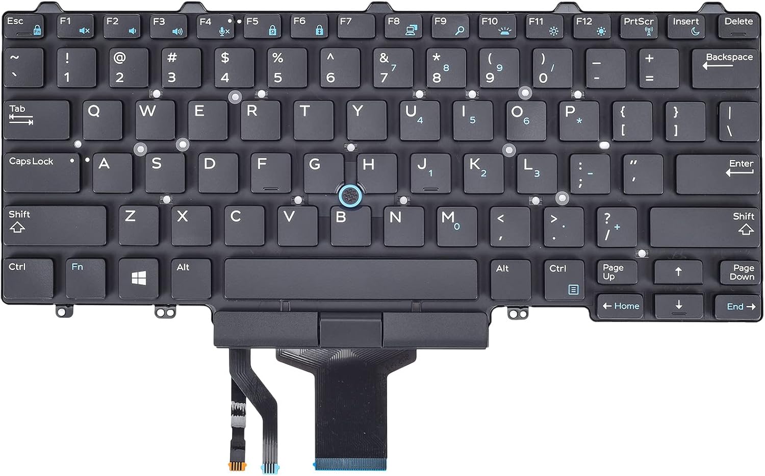 Dell Latitude E5470 Laptop Replacement Keyboard Backlight US Layout